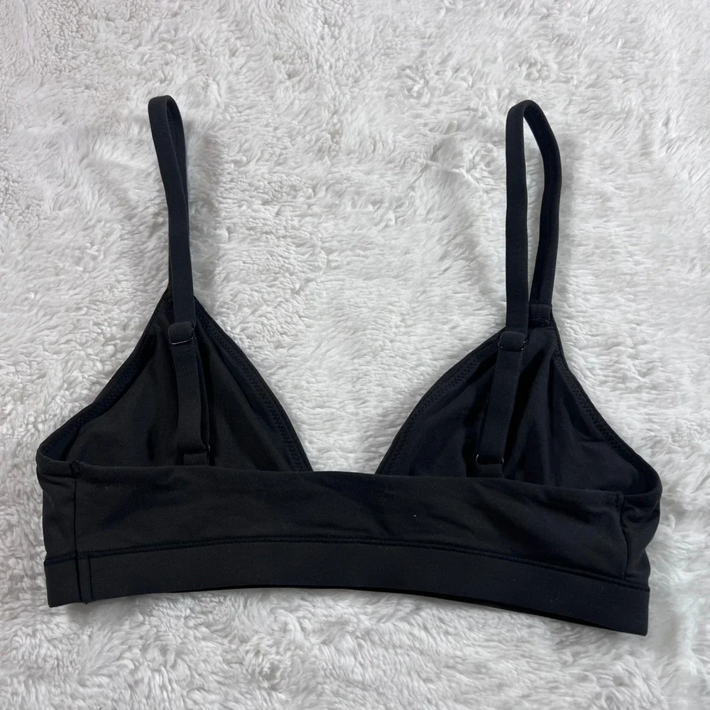 Skims Women's‎ Onyx Black Triangle Bralette Adjustable Straps Size XS 1687 NWOT - Picture 6 of 9